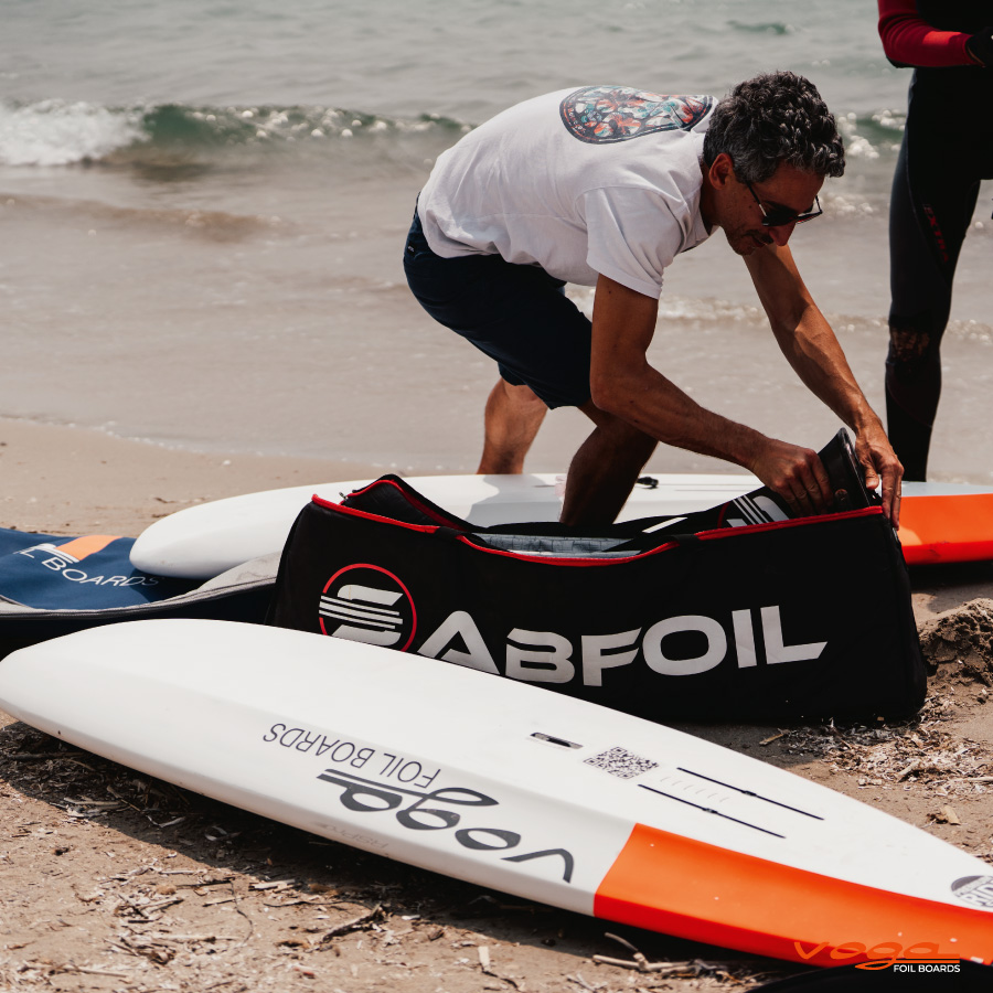 sabfoil and voga marine wing foil test session